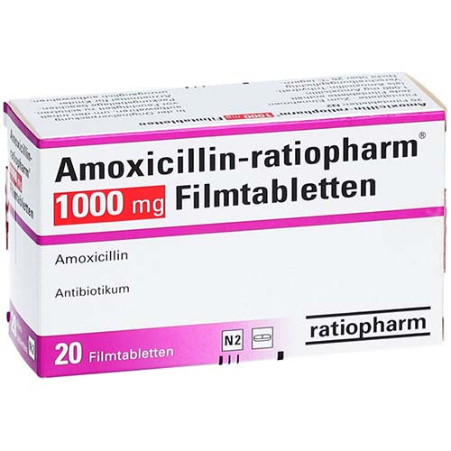 Amoxycillin - 6 X 1000mg Pills